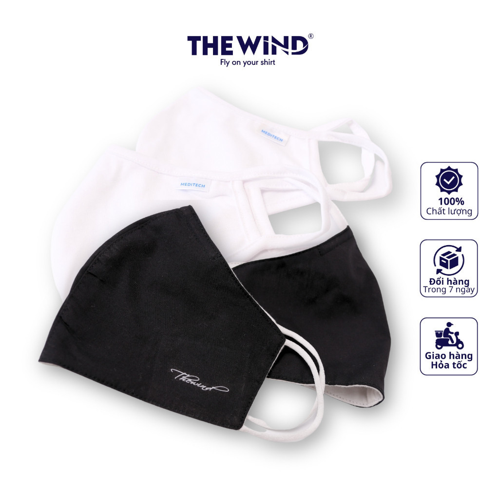 Khẩu trang vải THE WIND cotton chống tia UV