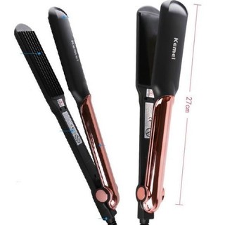 Máy duỗi tóc Kemei KM 2113 chỉnh nhiệt độ thông minh chuyên dùng duỗi ép thẳng uốn cúp đuôi -Hàng mới