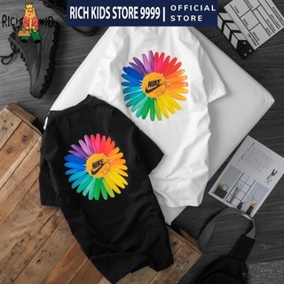 Áo phông thể thao n!ke nam nữ chính hãng - giá rẻ - chất lượng 100% cotton - in hình hoa cúc logo n!ke .