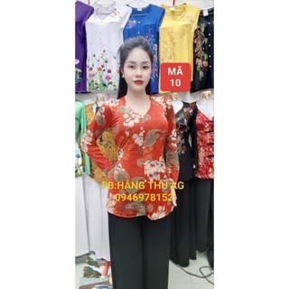 Áo bà ba bông lẻ khách chọn quần trong phân loại