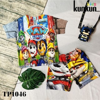 Quần áo trẻ em Kunkun Kid chất thun lạnh co giãn 4 chiều in 3D TP1046 size đại từ 10-60kg