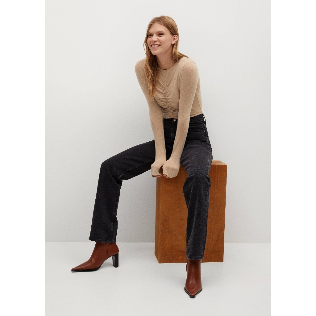 MANGO - Áo Thun Drapi