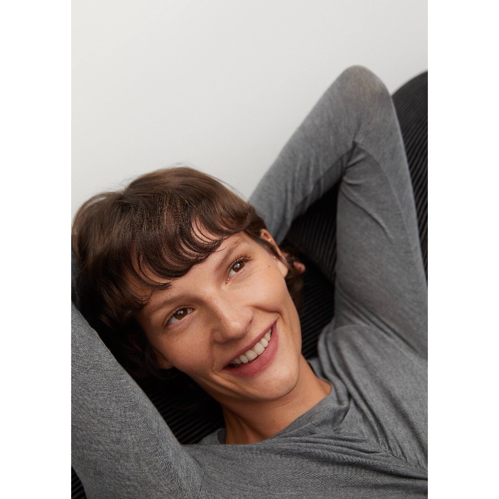 MANGO - Áo Thun Drapi