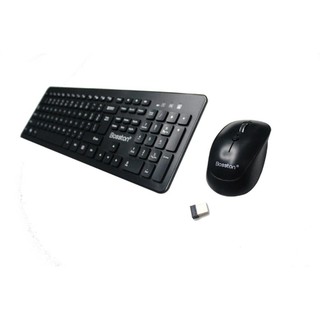 Bộ bàn phím chuột không dây wireless Bosston WS500 cho máy tính và laptop mỏng phím nhạy -Có BH