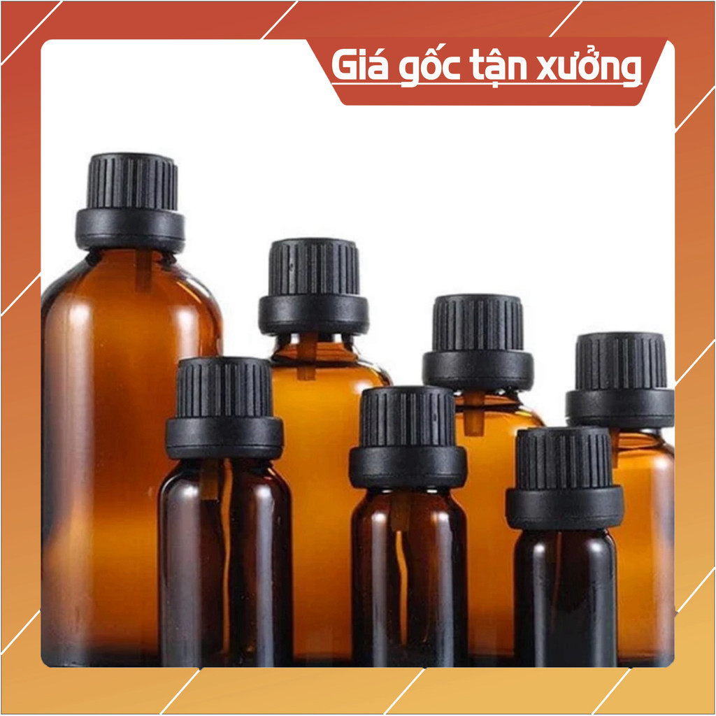 SET 10sp_ Chai thuỷ tinh 20ml, 30ml chai chiết tinh dầu. Chai thuỷ tinh nâu, chai chiết serum, chai 