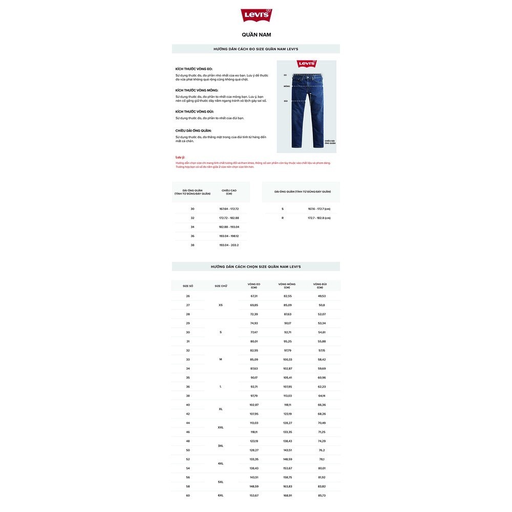 LEVI'S - Quần Jeans Nam Dài A3421-0004