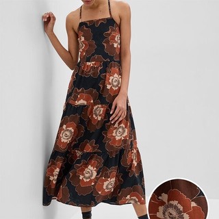 GAP - Đầm Vải Nữ - Tie  Back Tiered Maxi Dress 549263-01