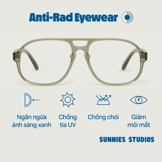 Kính Sunnies Studios Chống Ánh Sáng Xanh Baz Slate