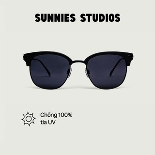 Kính mát Sunnies Studios Gọng Browline Axel in Charcoal