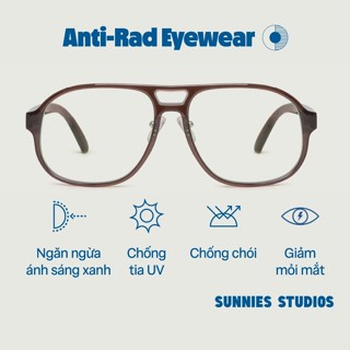 SUNNIES STUDIOS - Kính Chống Ánh Sáng Xanh Gọng Phi Công Baz Coal - AR0046RP-1-1