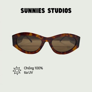 SUNNIES STUDIOS - Kính Mát Gọng Tròn Alba Deep Tort - 60322BAP-1-1