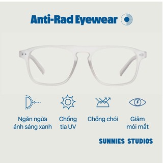 Kính Sunnies Studios Chống Ánh Sáng Xanh Gọng Vuông Yann Pickle