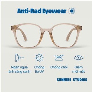 SUNNIES STUDIOS - Kính Chống Ánh Sáng Xanh Gọng Vuông Neo Cornhusk - AR0021i-1-1