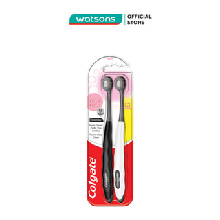 Bộ Bàn Chải Đánh Răng Colgate Gentle Cushion Clean Charcoal 2 cây