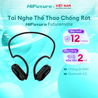 Tai Nghe Thể Thao Chống Rớt HiFuture Futuremate 4 Mics chống ồn ENC | Bluetooth 5.3 | Chính hãng - Bảo hành 12 tháng