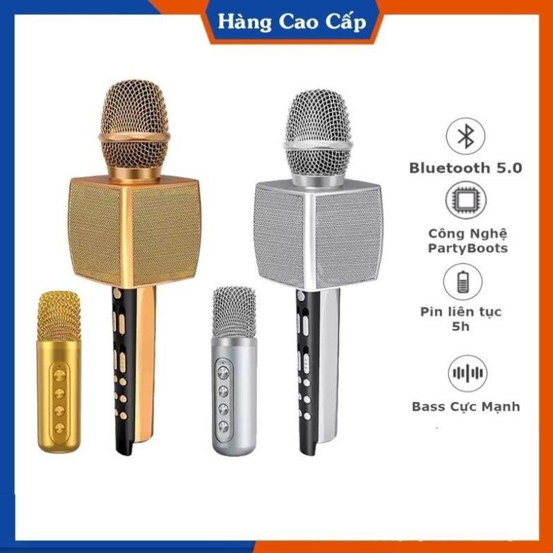 Mic karaoke kèm loa Bluetooth YS-95, YS-96,YS-98 bass trầm ấm - Hỗ trợ ghi âm- bảo hành 12 tháng