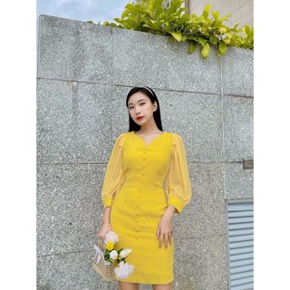 Đầm bút chì công sở cao cấp thương hiệu cqa boutique cqa0010