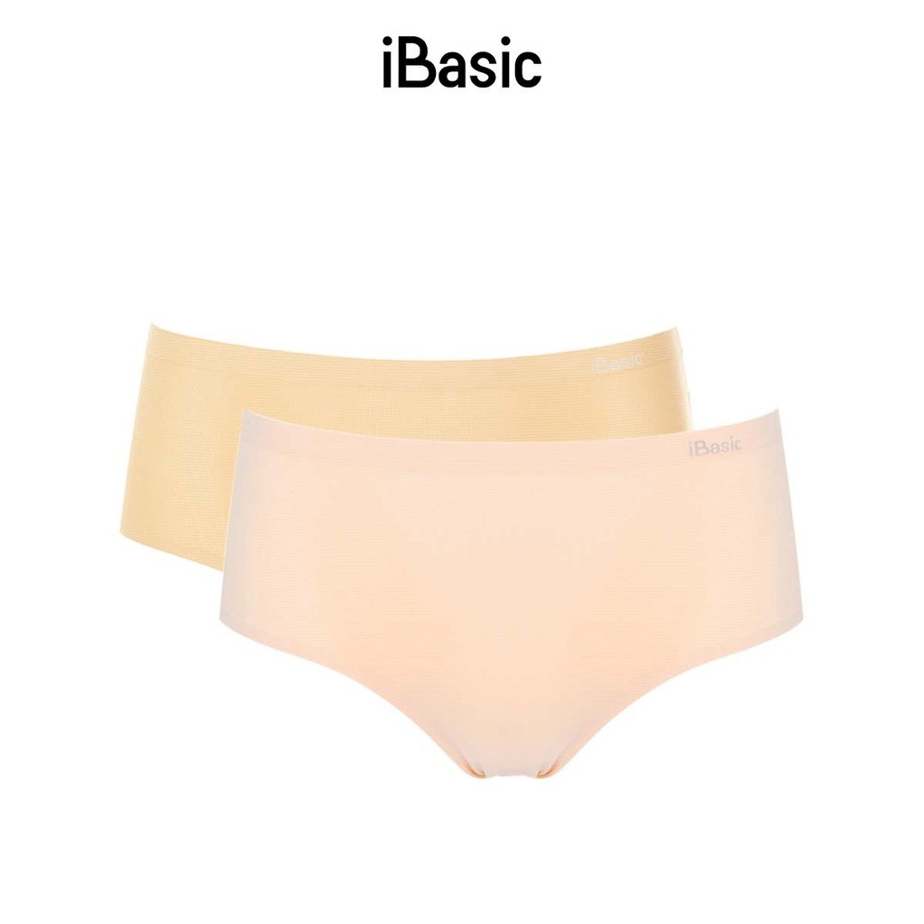 Combo 2 quần lót nữ không đường may bonding thoáng khí lưng cao iBasic PANW139