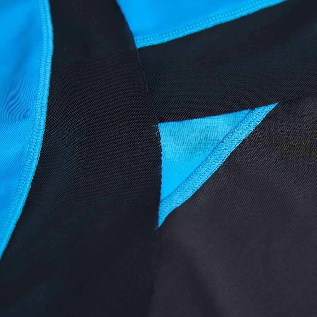 Áo thun nữ thể thao tay ngắn phối lưới đắp chéo iBasic IBX131