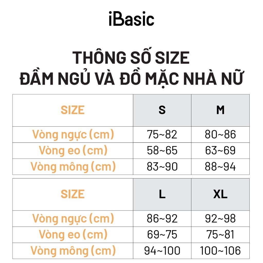 Bộ mặc nhà nữ satin họa tiết IB tay ngắn iBasic HOMW028