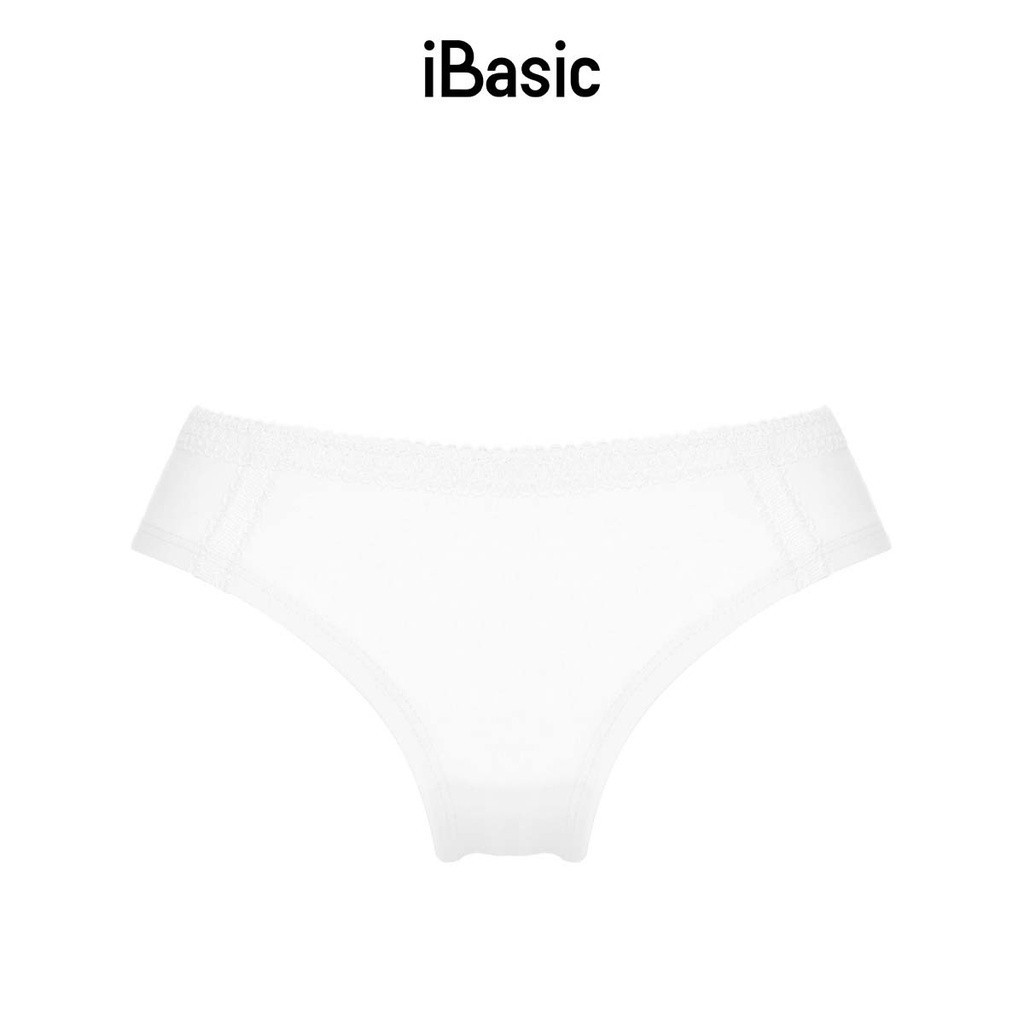 Quần lót học sinh cotton bikini phối viền ren iBasic PANT022
