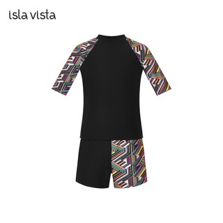  Bộ đồ bơi bé trai áo tay lửng hoạ tiết Isla Vista IVKBT003 và IVKBB003