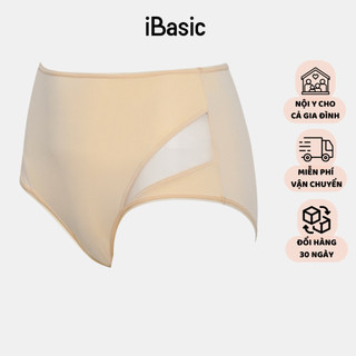 Quần lót nữ lưng cao thun lạnh phối lưới iBasic PANW126