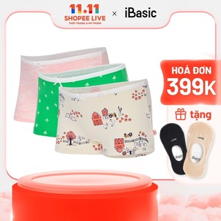 Combo 3 quần lót bé gái cotton iBasic PANG017
