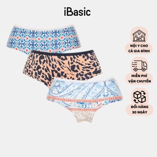 Combo 3 quần lót nữ hipster họa tiết iBasic PANW150