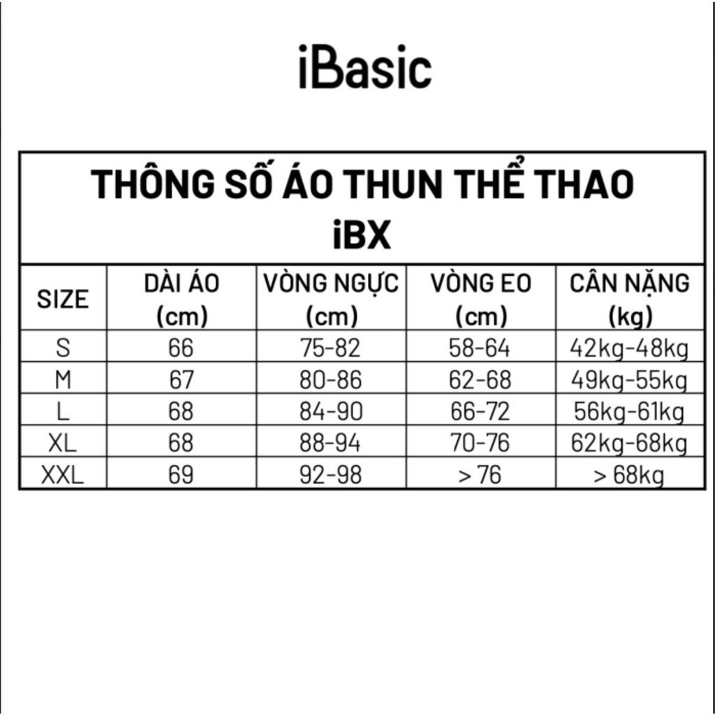 Áo thun nữ thể thao 3 lỗ form dài iBasic IBX033