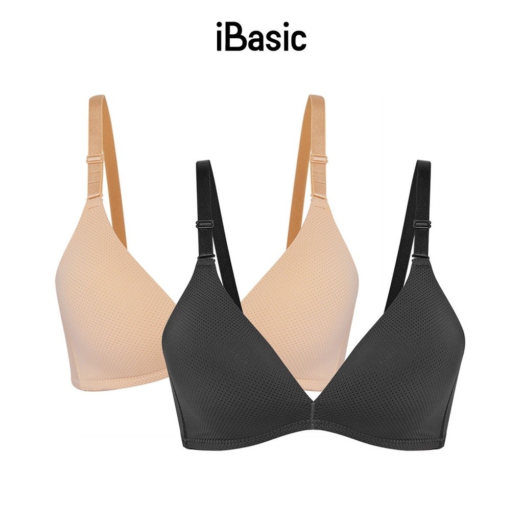 Combo 2 áo ngực Tshirt không gọng mút mỏng iBasic BRAW086-1