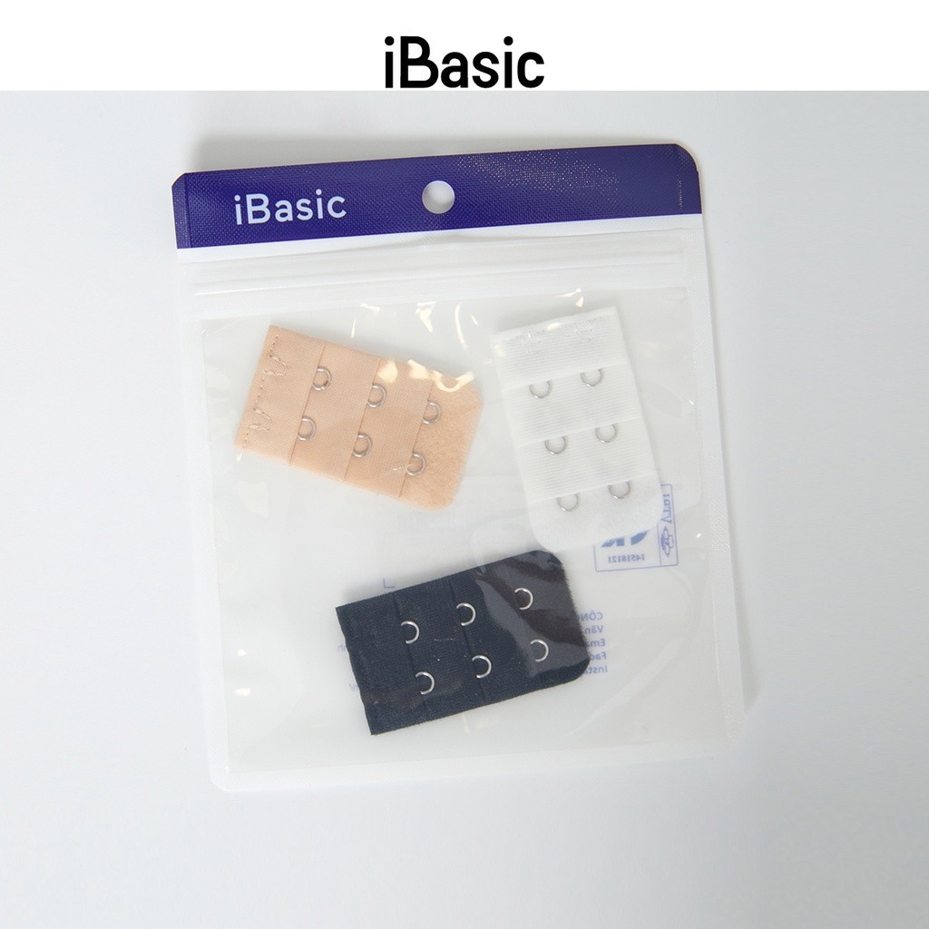 Combo 3 móc nối dây áo ngực 2 móc cài iBasic PK022