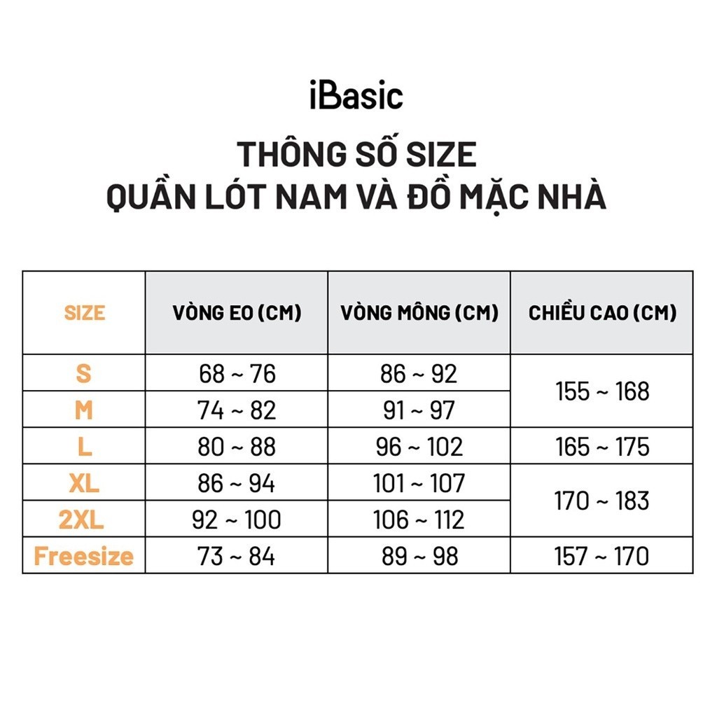 [MUA 2 TẶNG 1] Combo 3 quần lót nam Brief iBasic PANM077