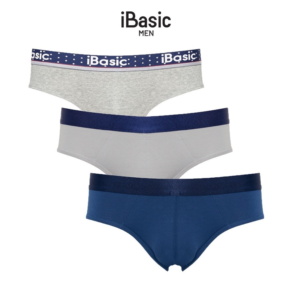 [MUA 2 TẶNG 1] Combo 3 quần lót nam Brief iBasic PANM077