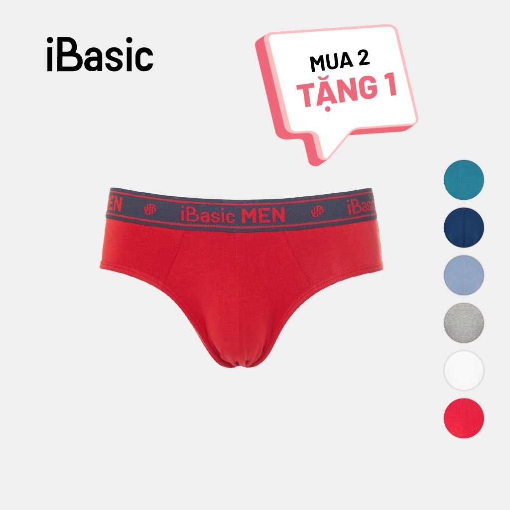 [MUA 2 TẶNG 1] Combo 3 quần lót nam Brief iBasic PANM077