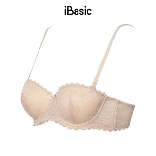 Áo ngực cup ngang ren nâng iBasic VA084