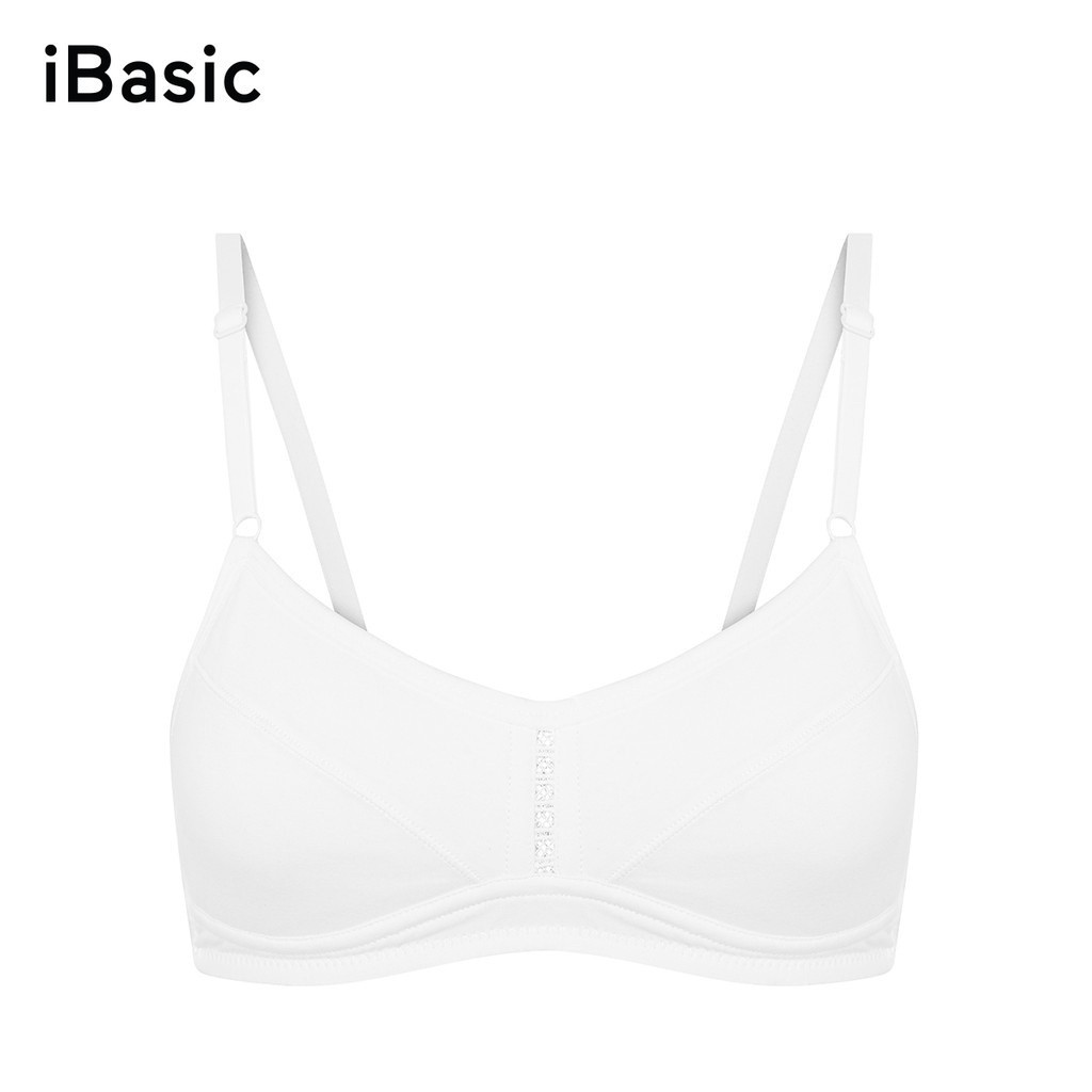 Áo ngực học sinh cotton cài sau iBasic VA107