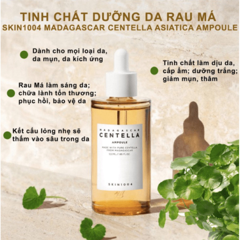 Tinh Chất Serum Rau Má Centella Madagascar Ampoule Skin1004 Trị Mụn