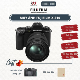 Máy ảnh fujifilm x-s10 / xs10 kèm ống kính kit xc1545, xf1855, xf1680 - hàng thật full vat
