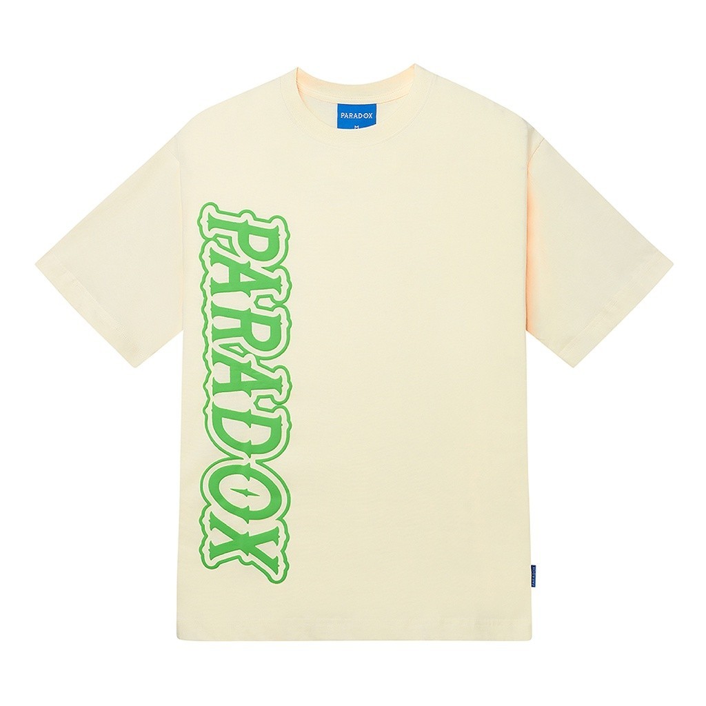 Áo thun form rộng Paradox tay lỡ - Unisex - In hình - VERTICAL EMBOSSING TEE - Nhiều Màu