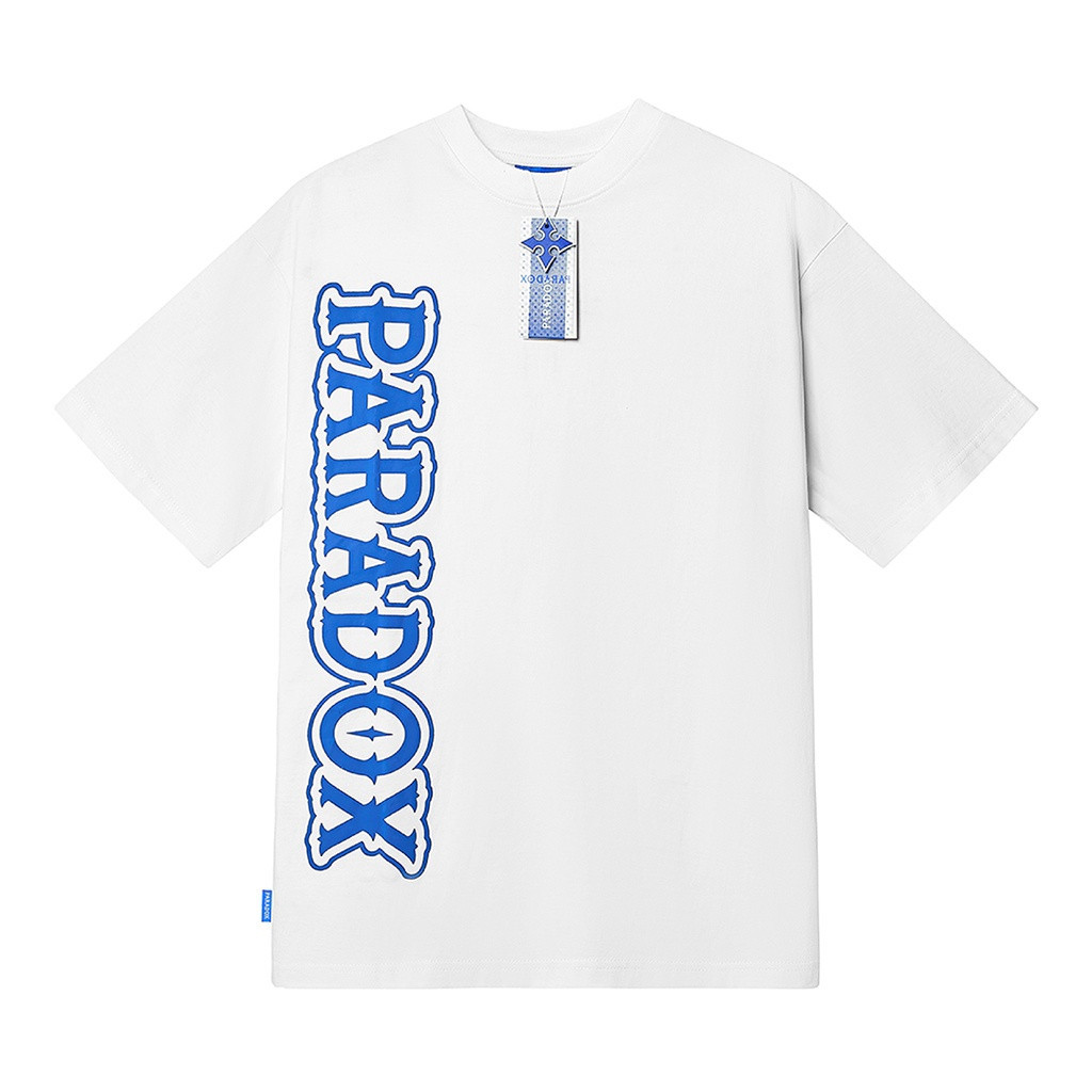 Áo thun form rộng Paradox tay lỡ - Unisex - In hình - VERTICAL EMBOSSING TEE - Nhiều Màu