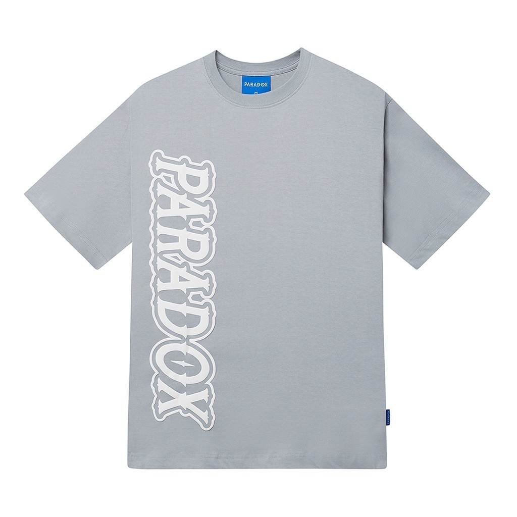 Áo thun form rộng Paradox tay lỡ - Unisex - In hình - VERTICAL EMBOSSING TEE - Nhiều Màu
