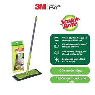 Cây lau nhà đa năng Microfiber 3M™ Scotch-Brite™ phù hợp nhiều bề mặt, cán thép không gỉ