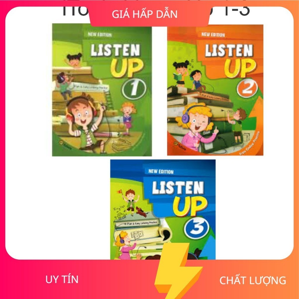 Listen up Màu level 1-2-3 tặng file nghe