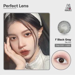 Kính Áp Tròng Perfect F Black Gray dia 14.2 lens độ cận