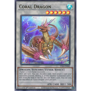 [ Bài Yugioh Chính Hãng ] Coral Dragon - STAS-EN042 - Ultra Rare