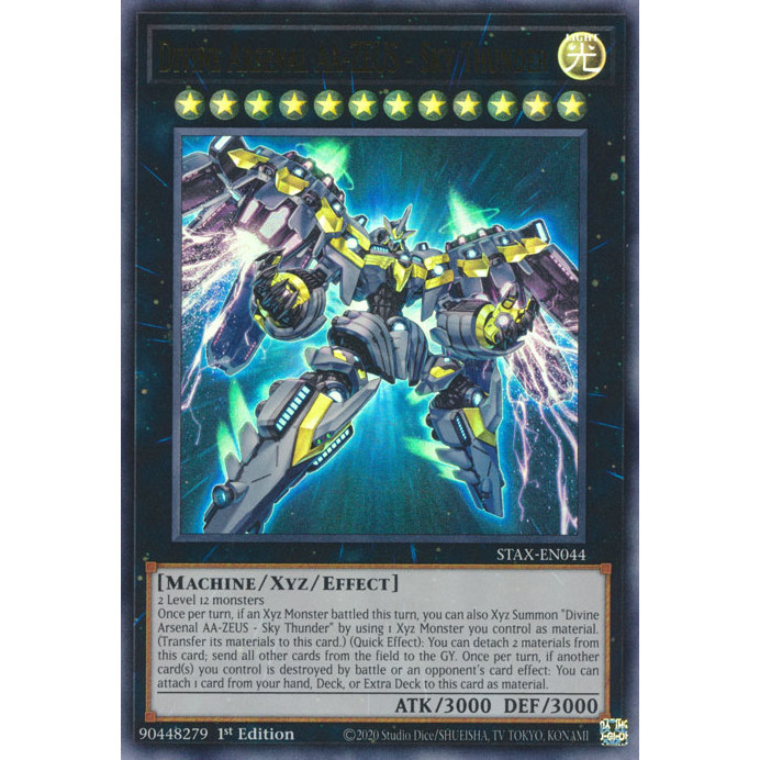 [ Bài Yugioh Chính Hãng ] Divine Arsenal AA-ZEUS - Sky Thunder - STAX-EN044 - Ultra Rare