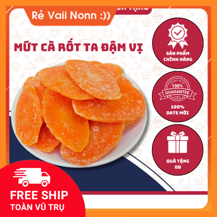 (Sỉ lẻ giá rẻ) Mứt Cà Rốt Ta Siêu Đậm Vị Thơm