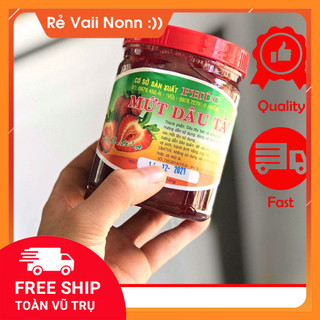 Mứt dâu tây đà lạt nguyên trái 0.5kg-1kg đặc sản gốc đà lạt 100%, mứt dâu đà lạt 0,5kg 1kg