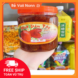 (Sỉ lẻ giá rẻ) Hủ 500gr mứt dâu tây Đặc sản Đà Lạt Pna Store